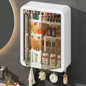 심플 무타공 다용도 욕실 수납장 욕실장 미니 수건함