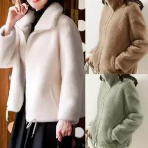 덤블자켓 집업 플리스 양털 뽀글이 하이