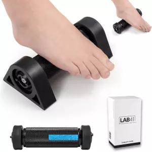 냉각 젤 코어가 있는 Lab41 프리미엄 풋 롤러 - 휴대용 및 심부 조직 근육 마사지 안정화 우레탄 휠 반사