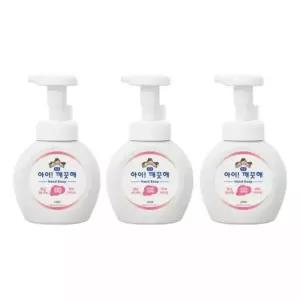 아이깨끗해 거품형 핸드워시 용기 250ml 3개입세정제 향좋은 좋은 어린이집 손세트 유치원 유아 아동 아이