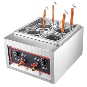 4홀 누들 야채 요리 스테인리스 전기 파스타 상업용 기계 4000W 쿠커