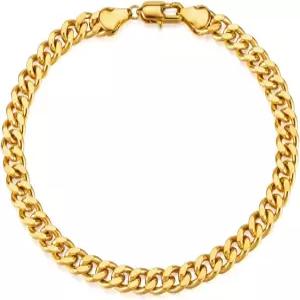 타오차오 남성 골드 개인 맞춤형 쿠바 팔찌 7.5/8.5/9인치 18K 도금 스테인리스 스틸 피고라 클래식 힙합