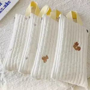 물티슈 케이스 곰 부착식 차량용 패브릭 파우치