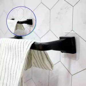 쌍문상회 정리용 수건걸이 타올 벽부착식 욕실 깔끔한 24cm 거치대