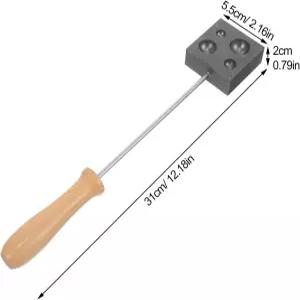 유리 송풍 및 보석 금속 주조 프로젝트를 위한 토피쿠 흑연 몰드 12.2인치 반구 도구