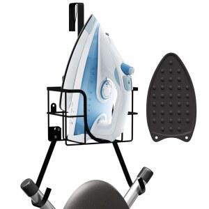 하스 앤 V 검은색 절약, 도어 하버 다림질 모양, 위, 벽걸이 홀더 정리 T 행거 세탁실 수납 및 공간 보드