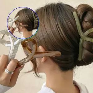 쌍문상회 올림머리 고정 면접 빅집게핀 우아한 헤어핀 승무원 모더니즘디자인