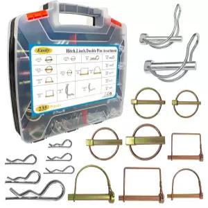 235 PCS 헤비 듀티 히치 핀 클립 모음 키트 린치 PTO R 트랙터 농장 트랙터용 헤어 트레일러 액세서리 트럭