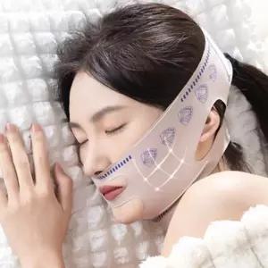 여성 얼굴 브이라인 이중턱 처짐방지 밴드 스트랩