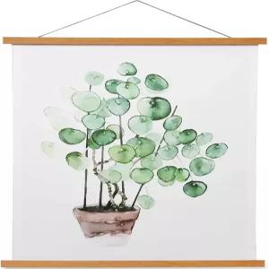 HONKKI 마그네틱 포스터 프레임 행거 내추럴 티크 사진 프린트 지도 스크롤 및 캔버스 아트워크용