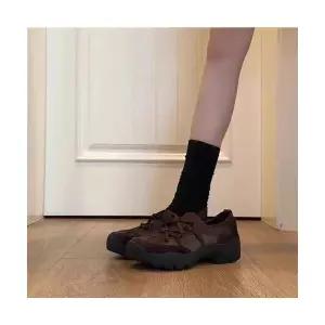 야무치 여자 데일리룩 신발 힐펌프스 스트랩힐 양가죽 빈티지 스틸레토 통굽 리얼 가죽 메리제인 단화 KUK5