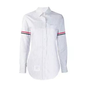 26SS  암밴드 스트라이프 그레이 여성 셔츠 FLL019E 00098 035