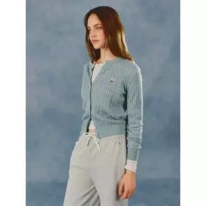 후아유 스티브 하이게이지 울 케이블 가디건 WHCKG1215F 463738