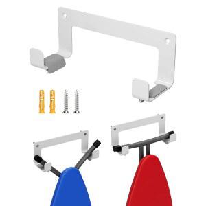 MUSVOH 다림질 벽걸이 스테인리스 흰색 걸이 듀티용 다리 홀더 벽 , Y 다리미 벽걸이, 헤비 스틸, 보드