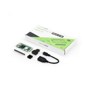라즈베리 파이 제로 2W 기본 키트, 헤더, 방열판, USB 케이블, HDMI 어댑터(쿼드 코어 CPU, 블루투스 4.2, BLE, 온보드 안테나 등 포함)