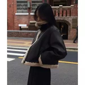 브랜드정품 몽돌 MONGDOL 페이크 퍼 무스탕 자켓 브라운 MDJK025BROWN 134202