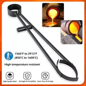 26인치 프로캐스트 파운드리 도가니 플라스크 집게 용융 주조용 흑연 정제용 보관용 금 은 구리 금속 -