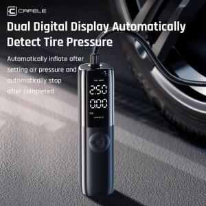 자동차 타이어 공기 펌프 12V 150PSI 압축기 확장 전원 코드와 바이크 오토바이 자전거 휴대용 유선 전기