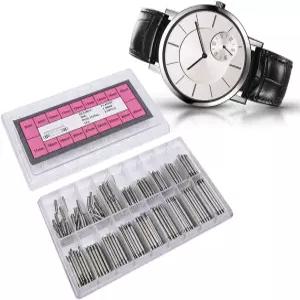 1.8mm 스프링 워치 핀 메탈 270개 박스 프로페셔널 밴드 바 스트랩 링크 수리 액세서리