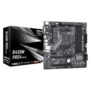 ASROCK B450M PRO4 R2.0 소켓 AM4 / AMD B450 DDR4 SATA3&USB3.2 M.2 마이크로 ATX 마더보드