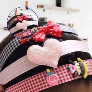 쌍문상회 머리띠 고정패드 뷰티보조형 찍찍이헤어밴드 편리한 세안메이크업