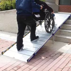 경사로 진입판 휠체어 오토바이 폭 75cm 경사대 문턱