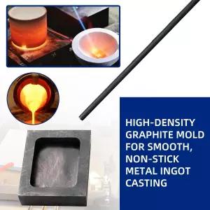 세라믹 도가니가 있는 전문 금속 용융 키트(200g/500g/1000g) 흑연 잉곳 주조 형태 금 은 구리 제련용 집게
