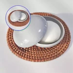 쌍문상회 간편한 원형 여행용 샴푸바 휴대용 비누받침대