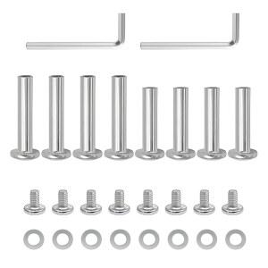 8PCS 인라인 스케이트 휠 액슬, 6mm OD 육각 소켓 나사(30mm 및 35mm), 설치 도구, 롤러 블레이드 교체 하드웨어 수리 키트