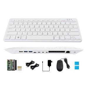 라즈베리 파이 500과 호환되는 Pi 500 휴대용 키보드 컴퓨터, 동일한 쿼드코어 64비트 암 프로세서, WiFi/블루투스 지원, 공식 32GB 마이크로 SD 카드(6개 품목) 제공