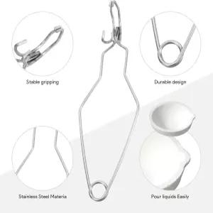 금속 용융 키트용 크루서블 9개 세라믹 석영 6개 채찍 손잡이 3개 집게 키트 실버스미스 스타터 금과 은과