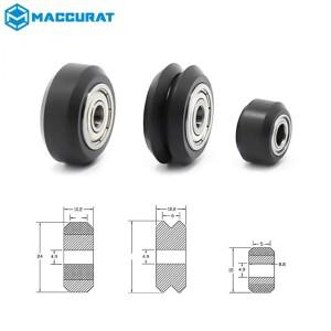 1pc CNC 휠 플라스틱 POM 소형 및 대형 패시브 라운드 Perlin V-슬롯 C-빔 3d 프린터 부품 용 V 형