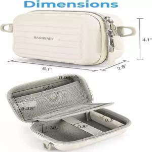 백스마트 디지털 카메라 케이스 방수 및 보호 소형 가방 2개의 휴대용 통로 캐논 파워샷용 경량 슬링백