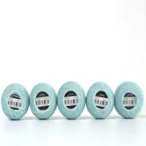 아모힐로스 사이즈 80 (0.3mm보다 얇은) 면 코바늘 뜨개질 실 태팅 레이스 인형 및 장난감 DIY 프로젝트용