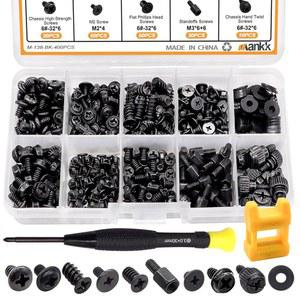 mankkk 400PCS 컴퓨터 본체 스탠드오프, PC 케이스, 팬, SSD, DIY 설치 및 수리용 CD-ROM 나사