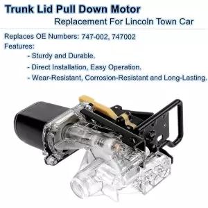 747-002 링컨 타운카 1994-2002 신형 리어 트렁크 릴리스 테일게이트 잠금 모터 하우징 스위치 747002용