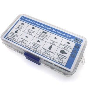 FDXGYH 400 PC 컴퓨터 나사 키트 부품 설치 및 수리를 위한 드라이버 블랙 세트가 있는 범용 마더보드 스탠드오프