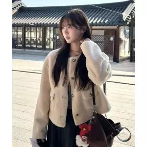 브랜드정품 몽돌 MONGDOL 리버시블 페이크 퍼 자켓 라이트베이지 MDJK031LBEIGE 134243