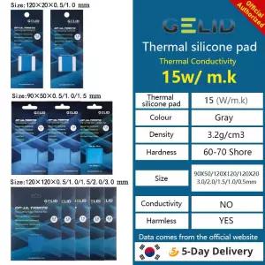 GELID 솔루션 GP-Ultimate 15W/MK 열 패드 CPU/GPU 그래픽 마더보드 실리콘 그리스 방열