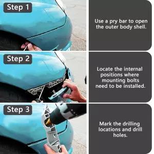 도호 자동차 트럭 경주 애프터마켓 잠금 클립 패스너용 퀵 릴리스 후드 래치 2.44인치 범용 알루미늄 핀