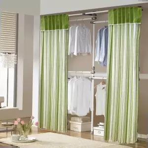 행거선반 대건통상시스템 커튼행거 4단 (카키)