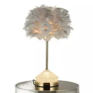 깃털 무드등 북유럽 인테 취침등 작은스탠드 조명 침실 협탁등