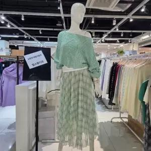 밀스튜디오 DP02 허리밴드쉬폰체크스커트  LS4SKS108