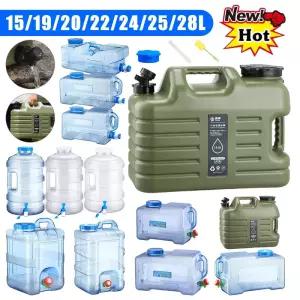 분리형 수도꼭지가 있는 휴대용 캠핑 물통 15 L 19 20 22 24 28L 낚시 피크닉용 누수 없음