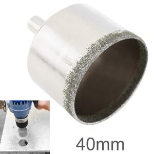 다이아몬드 코팅 코어 구멍 톱 드릴 비트 키트 도구 타일 유리 세라믹 오프너 40mm