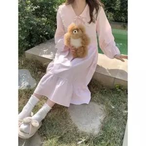 원피스 잠옷세트 MN 슬립 넥 스트라이프 베이비 커플 OOTD1