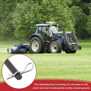 1/2인치 트레일러 히치 핀 및 클립 세트 1/2 x 3-5/8 섕크 잔디 깎는 기계 골프 카트 RV ATV(2팩) 견인