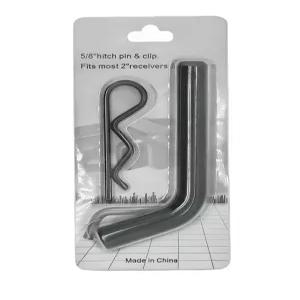 홈이 있는 헤드가 블랙 헤비 듀티 트레일러 히치 핀 클립 직경 5/8인치 2-1/2인치 또는 2인치 리시버 장착