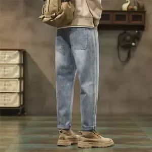 토르 남성용 캐주얼 배기핏 청바지 배기팬츠 스타일 루즈핏 코디 슬림핏 OPH5