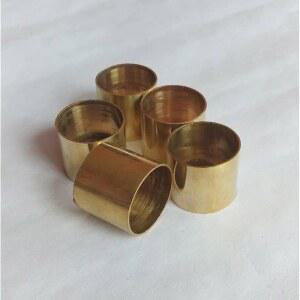 나무 막대기를 걷는 지팡이를 위한 견고한 황동 페룰 5종 세트 고리 보행 스틱 예비 부품 액세서리